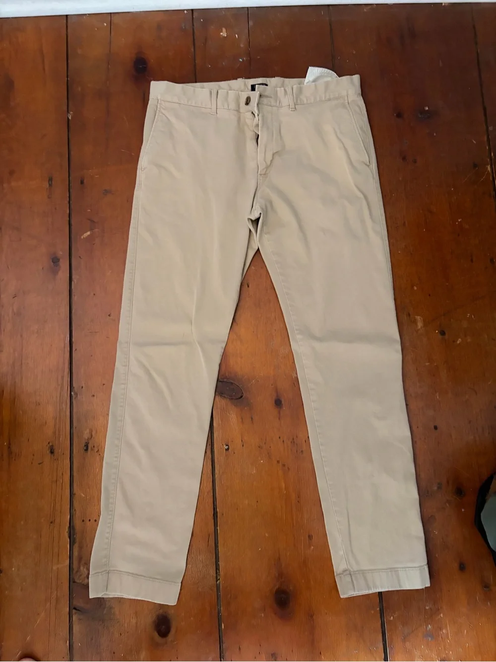 J. Crew Slim Khaki Chino Pants in Light Beige